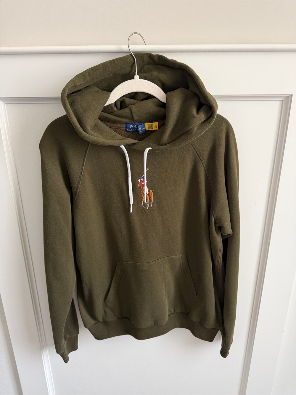 NWT Polo by Ralph Lauren Olive Green Hooded Sweatshirt